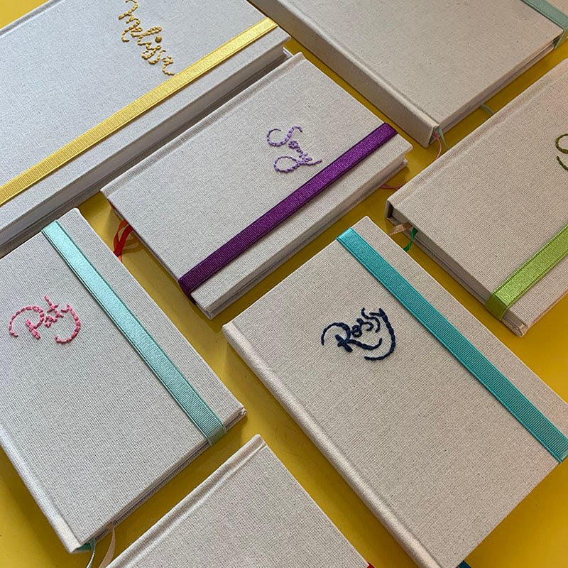 Cuaderno Bordado personalizado Otero Estudio