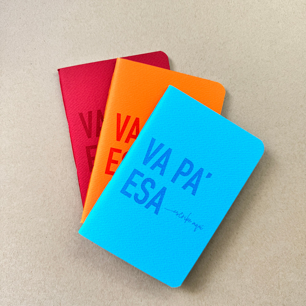 Libreta artesanal costeña – cuaderno de bolsillo colores vibrantes