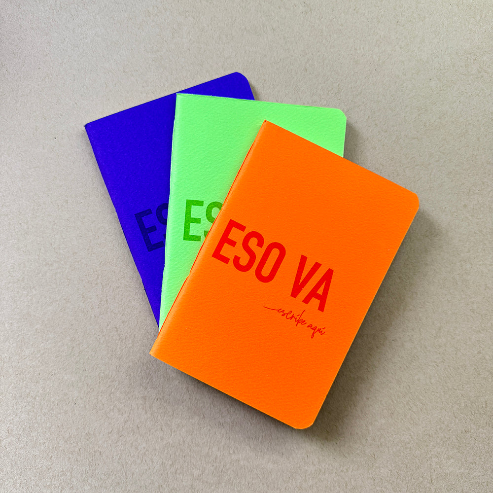 Libreta artesanal costeña – cuaderno de bolsillo colores vibrantes