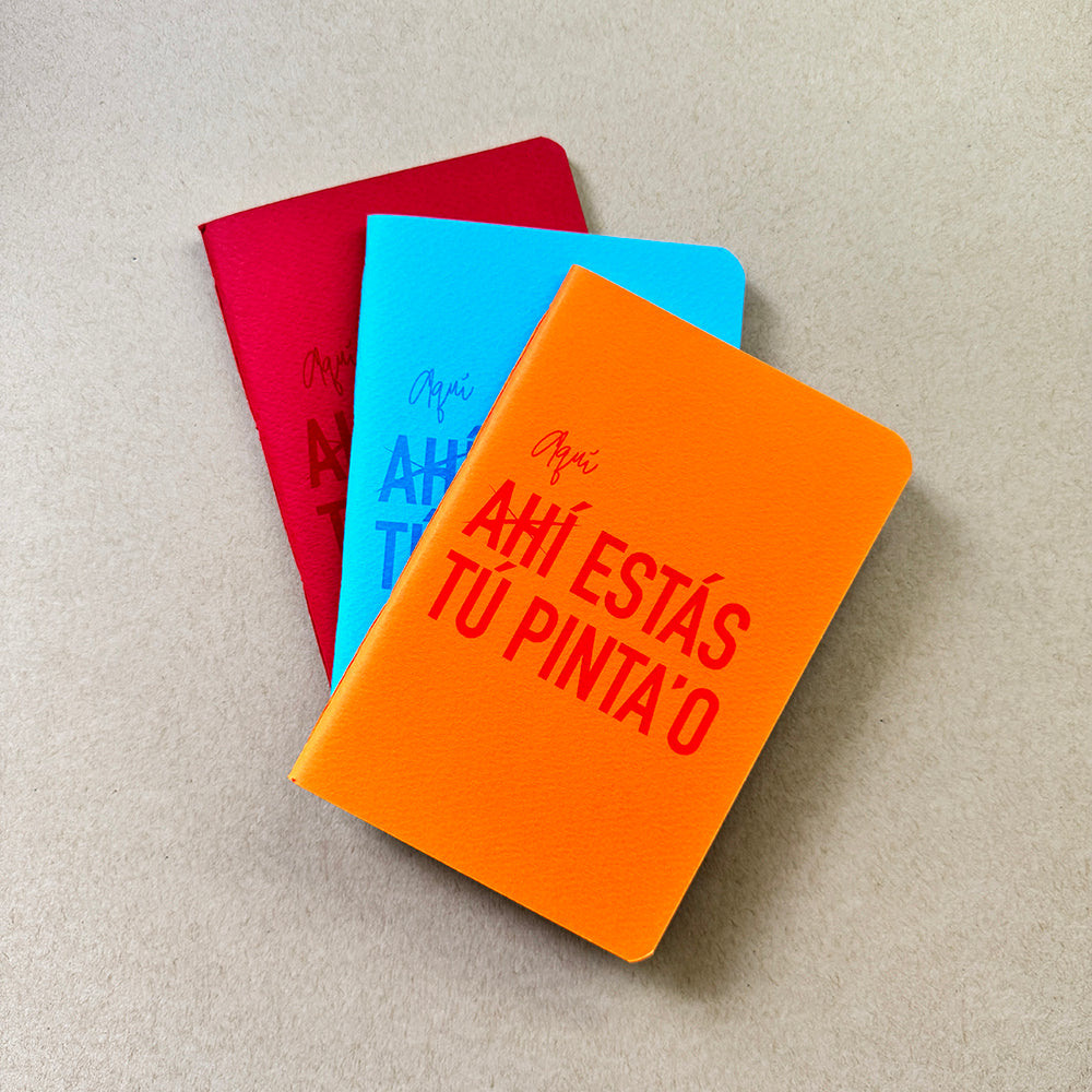 Libreta artesanal costeña – cuaderno de bolsillo colores vibrantes