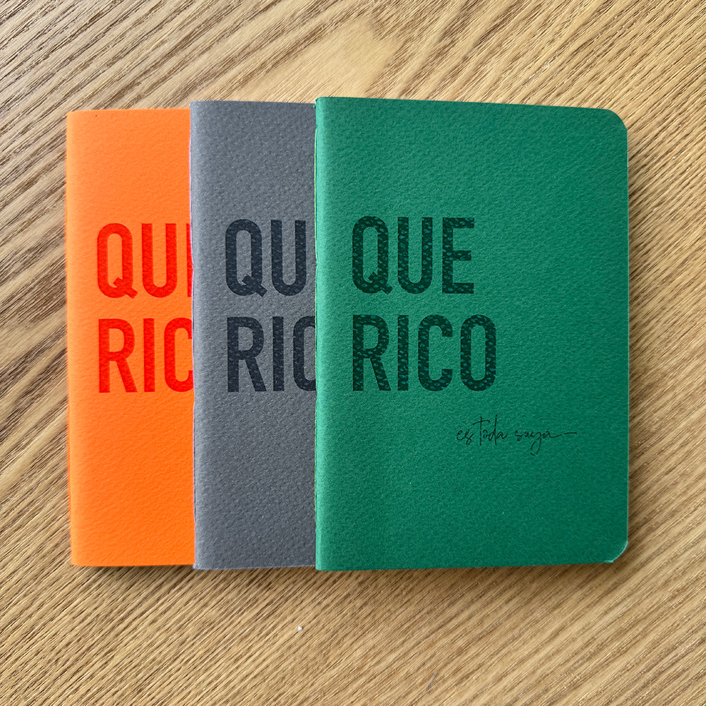 Libreta artesanal paisa – cuaderno de bolsillo colores de montaña