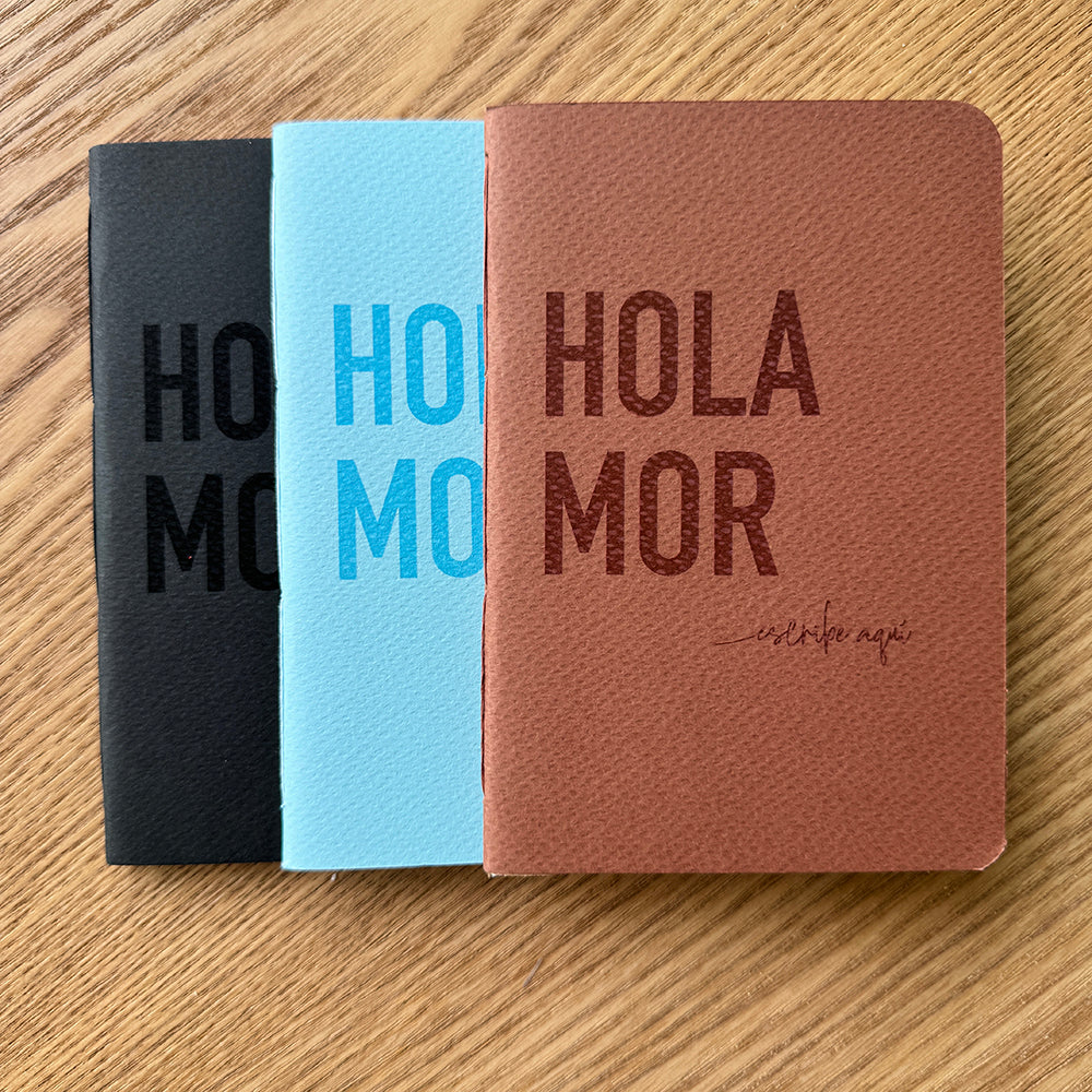 Libreta artesanal paisa – cuaderno de bolsillo colores de montaña