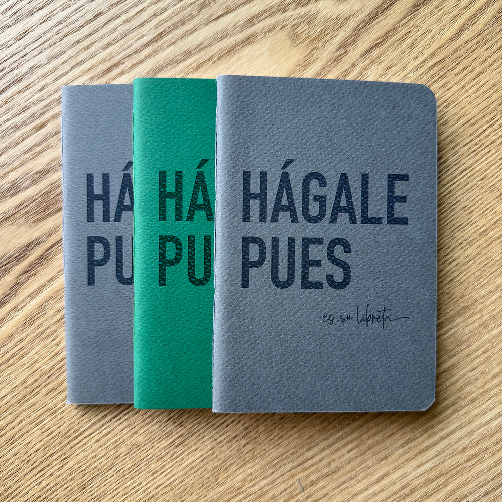 Libreta artesanal paisa – cuaderno de bolsillo colores de montaña
